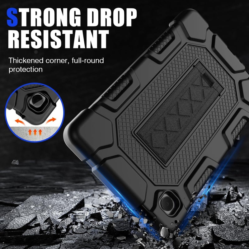 Azzsy Case for Samsung Galaxy Tab A11 8.7 Inch 2026, Samsung Galaxy Tab A9 8.7 Inch 2024, Heavy Duty Shockproof Rugged High Impact Protective Case, Black - Image 4